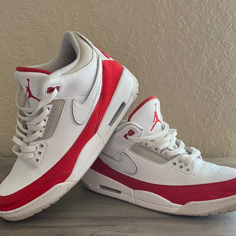 Jordan 3 Retro Tinker White University Red